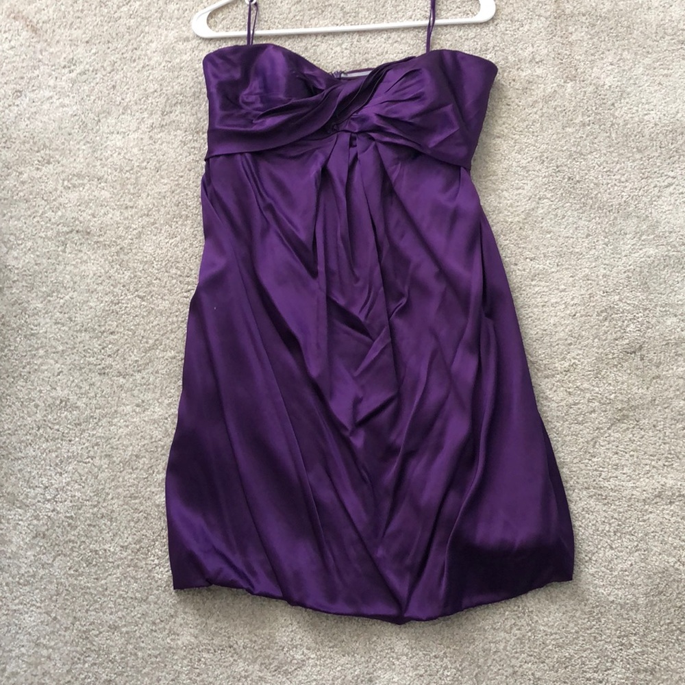 Nicole Miller silk strapless dress